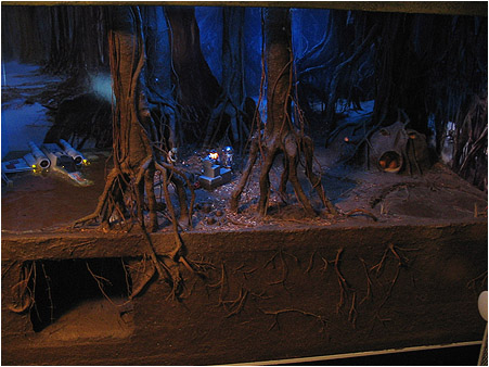 Ruf terrain's Dagobah diorama