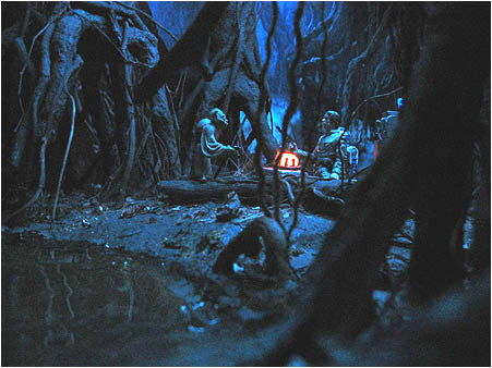 Ruf terrain's Dagobah diorama