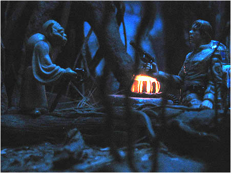 Ruf terrain's Dagobah diorama