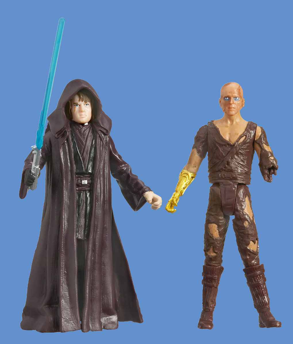 burnt anakin action figure