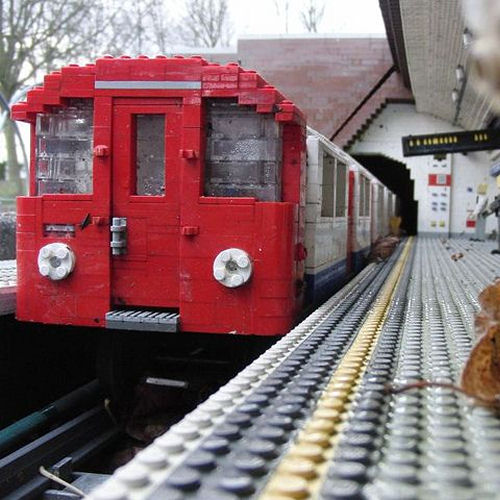 LEGOLAND Windsor Miniland model of Tube train
