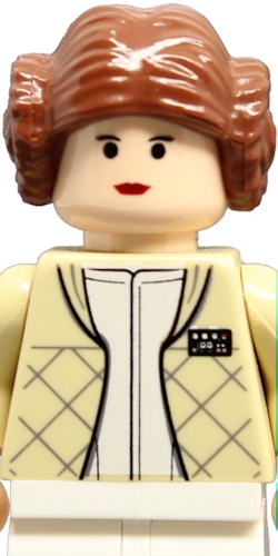 Lego princess leia smooth hair cheap