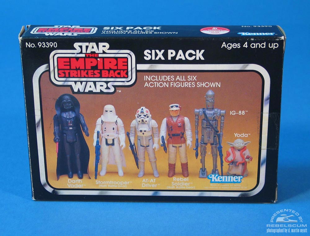 The Empire Strikes Back Six Pack with yellow background