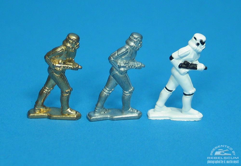 Unpainted Gold and Unpainted Standard Stormtrooper (Stalking)