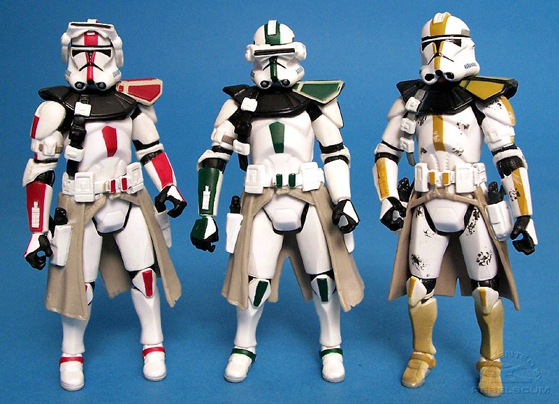Clone Trooper Evolution:<br>ROTS III-33 Clone Commander | ROTS III-33 Clone Commander (Repaint) | Evolutions Clone Trooper