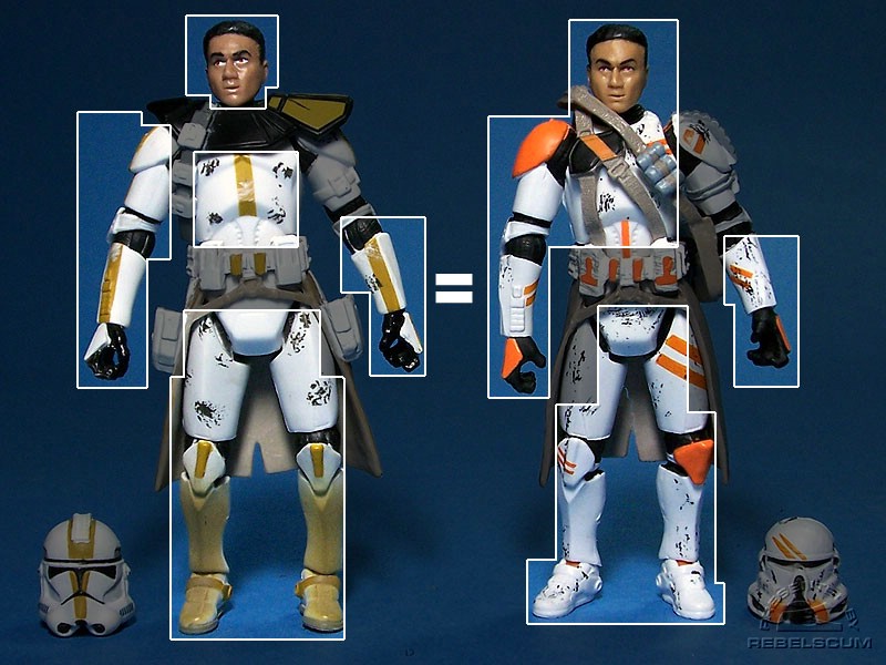 The Airborne Trooper is a retool of the Evolutions Star Corps Trooper
