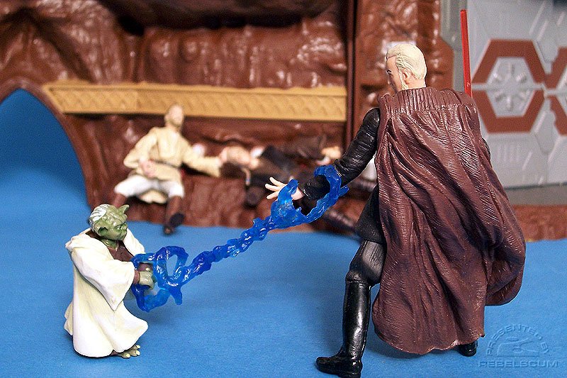 Dooku's power is no match for Yoda!