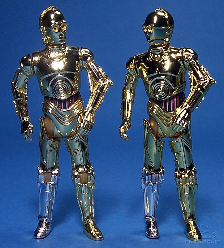 Both versions of C-3PO SAGA-042