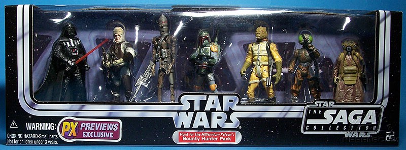 Star Wars The Saga Collection Bounty Hunter Pack Action Figure Multi Pack PX