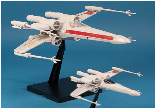1/72 & 1/144 Red Squadron X-Wing Starfighter Plastic Model Kit from Bandai