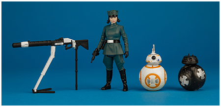Rose (First Order Disguise), BB-8, & BB-9E - ForceLink 2.0 3.75-inch action figure set from Hasbro
